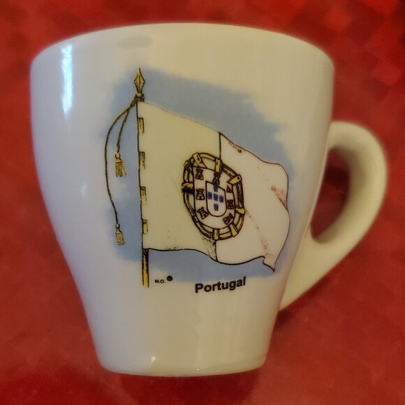 Set of Six Portugal-Themed Espresso Cups with Saucers - Picture 2 of 6